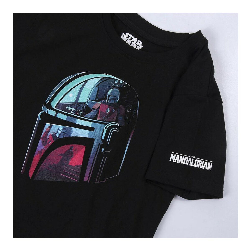 Child's Short Sleeve T-Shirt The Mandalorian Black-5