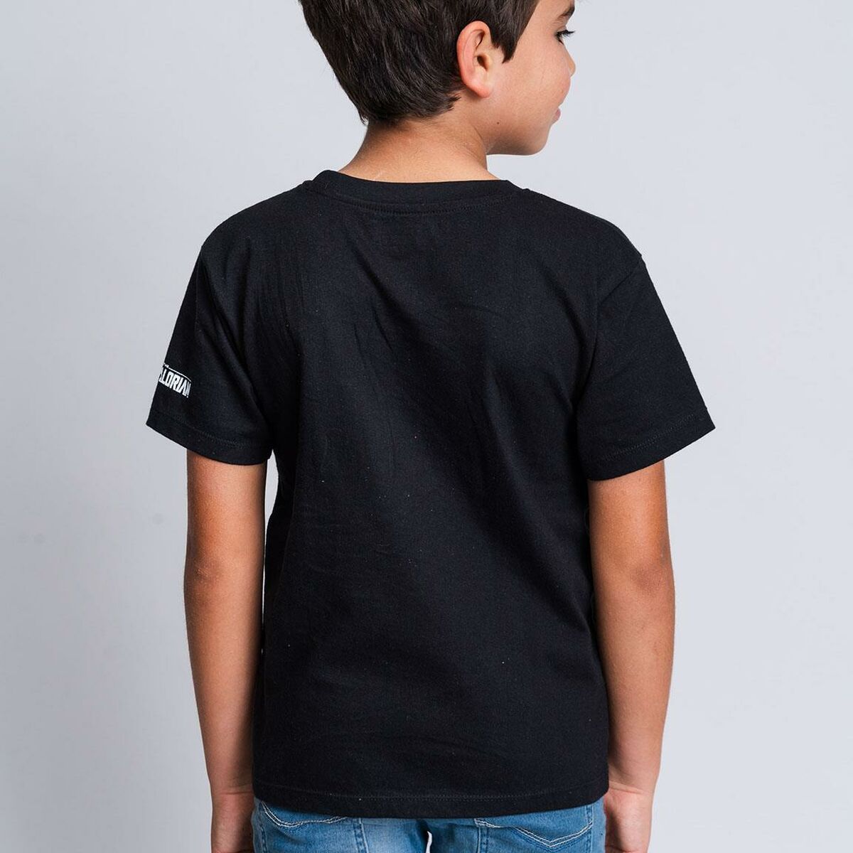 Child's Short Sleeve T-Shirt The Mandalorian Black-1