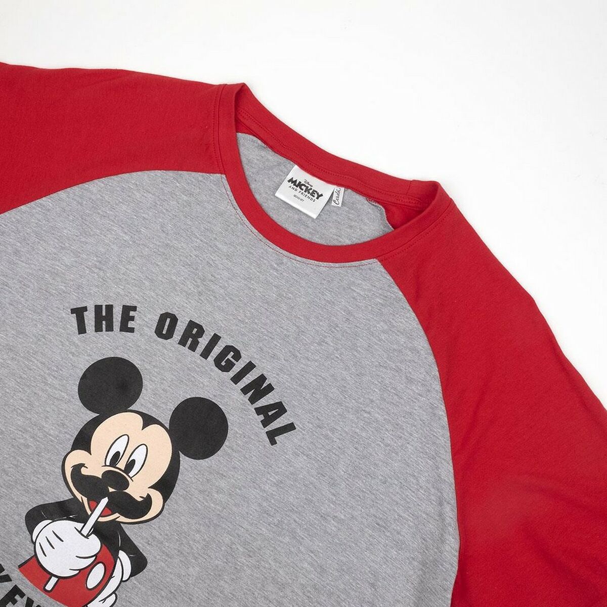 Summer Pyjama Mickey Mouse Red (Adults) Men Grey-8