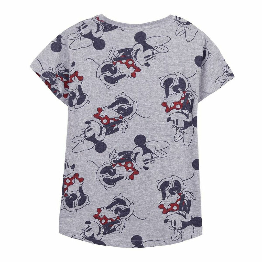Women’s Short Sleeve T-Shirt Minnie Mouse Grey-2