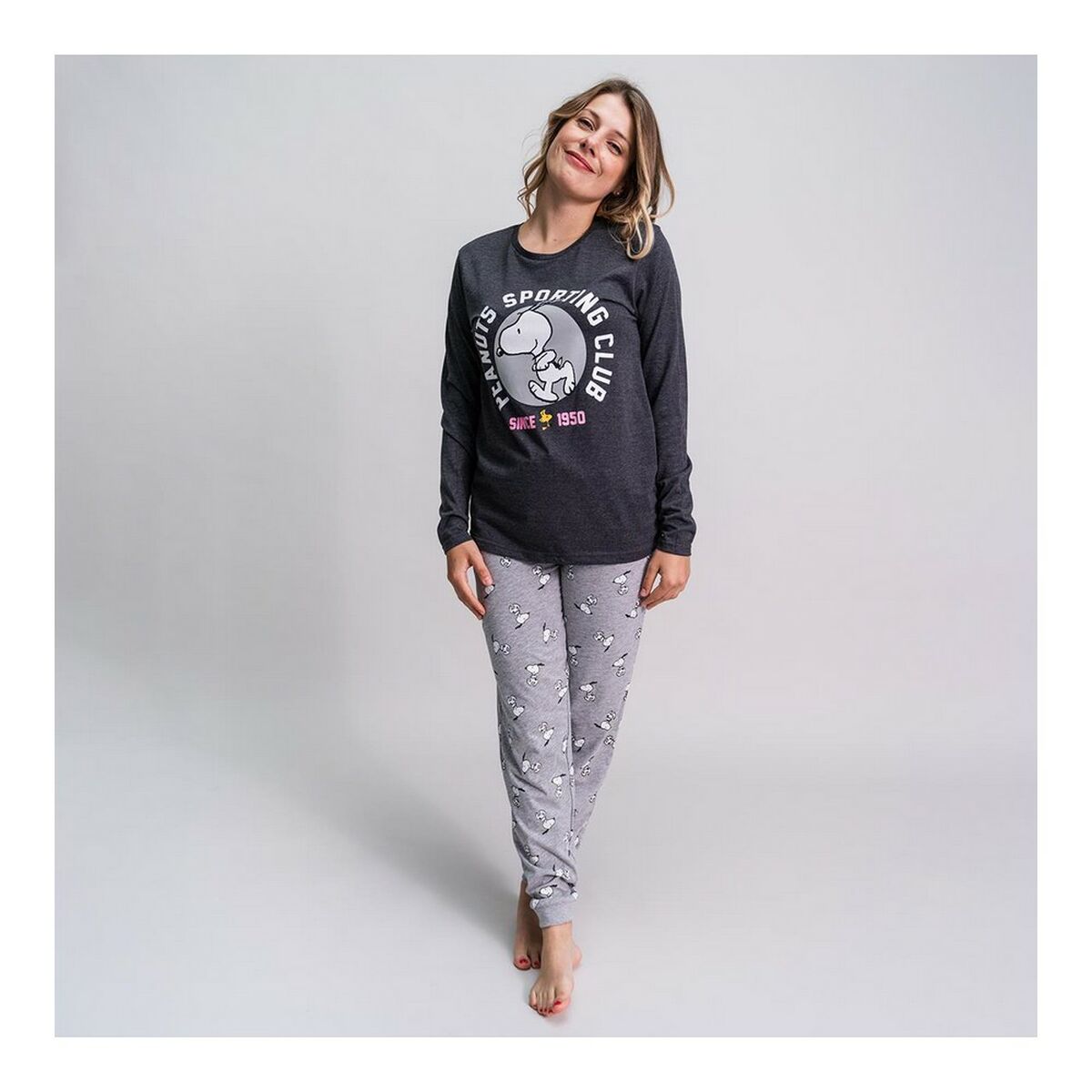 Pyjama Snoopy Grey Lady-4