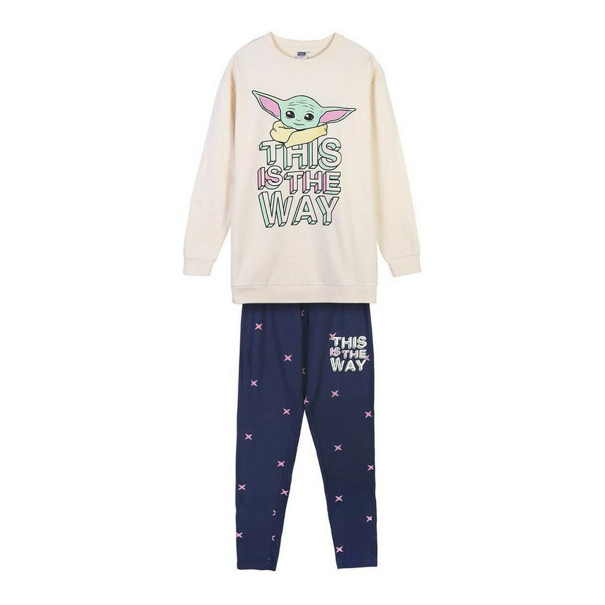 Pyjama The Mandalorian Beige Lady-0