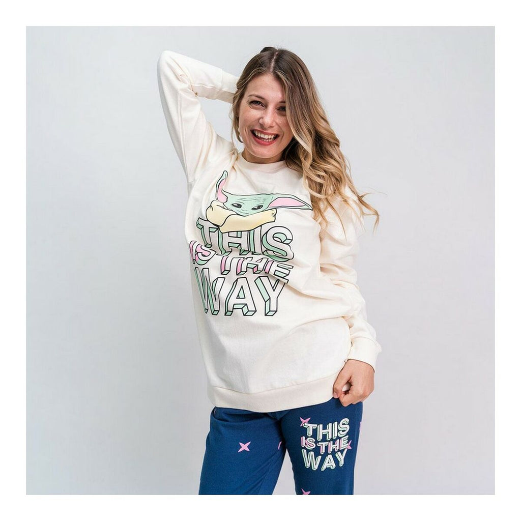 Pyjama The Mandalorian Beige Lady-3