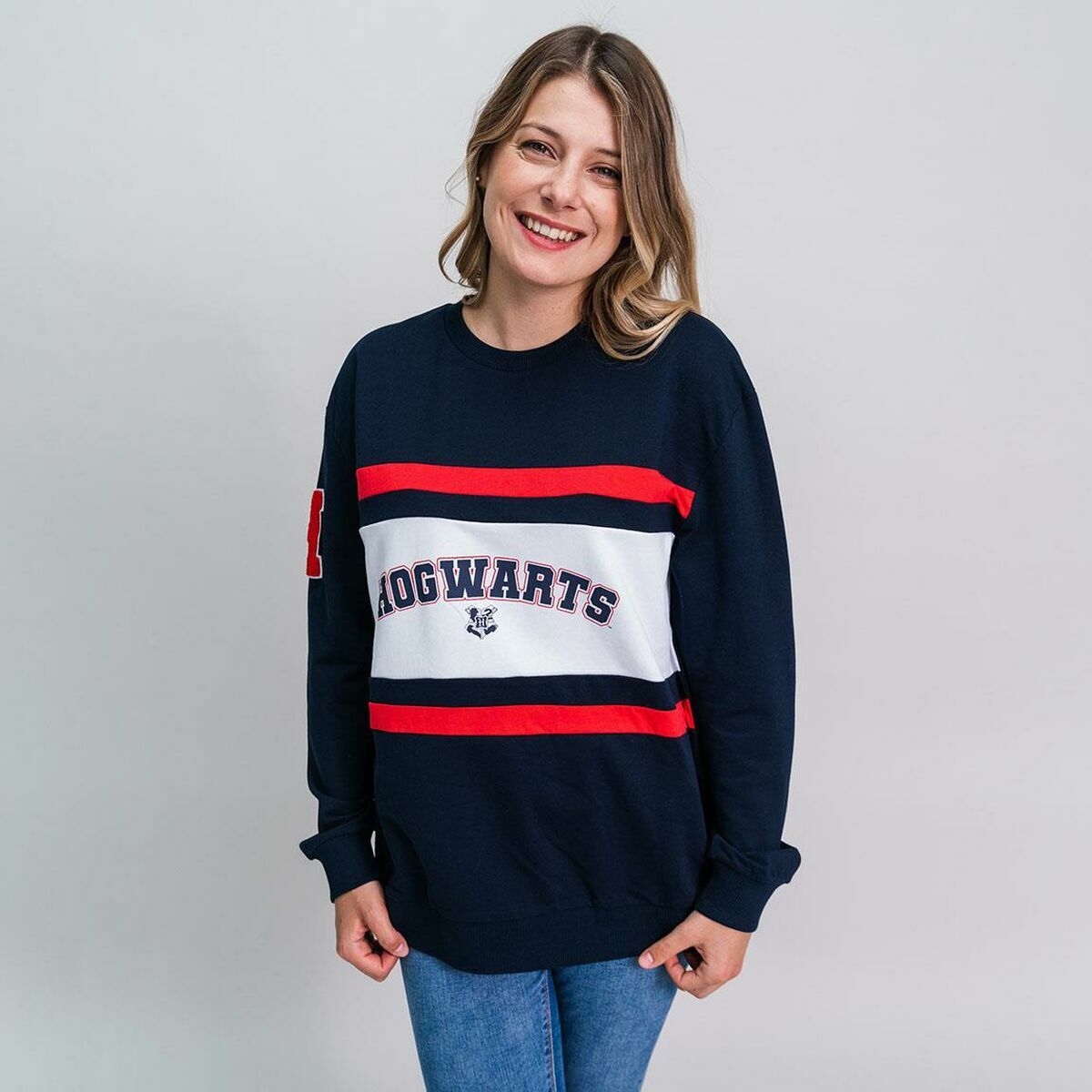 Women’s Sweatshirt without Hood Harry Potter Dark blue-2