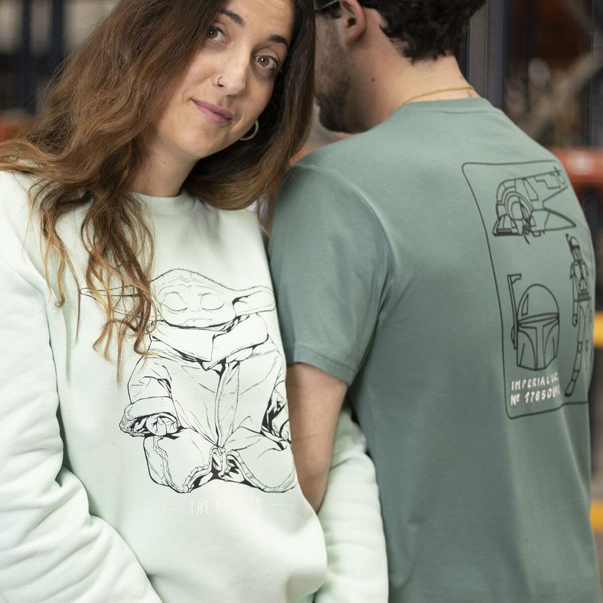 Women’s Sweatshirt without Hood The Mandalorian Green Light Green-5