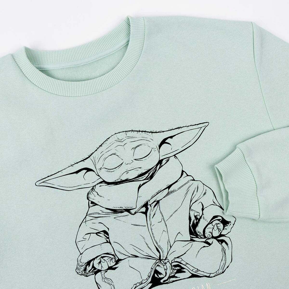 Women’s Sweatshirt without Hood The Mandalorian Green Light Green-1