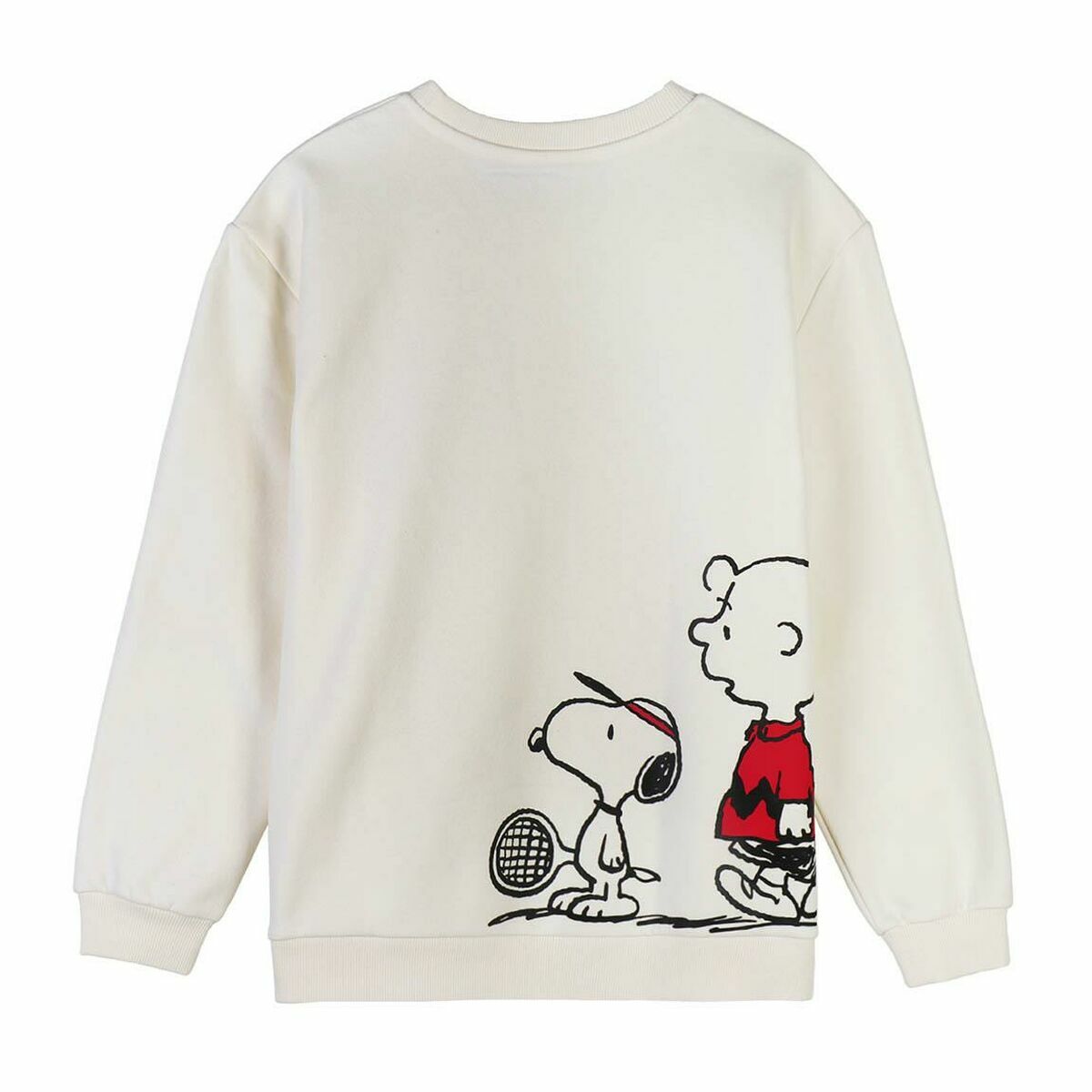 Women’s Sweatshirt without Hood Snoopy Beige-4