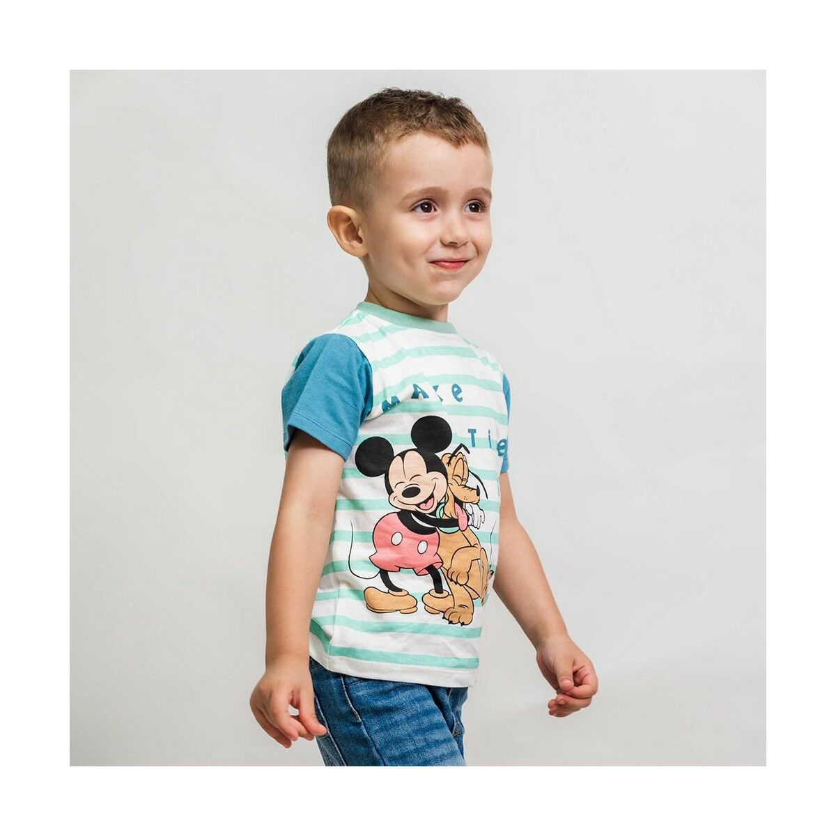 Short Sleeve T-Shirt Mickey Mouse Multicolour Children's-1