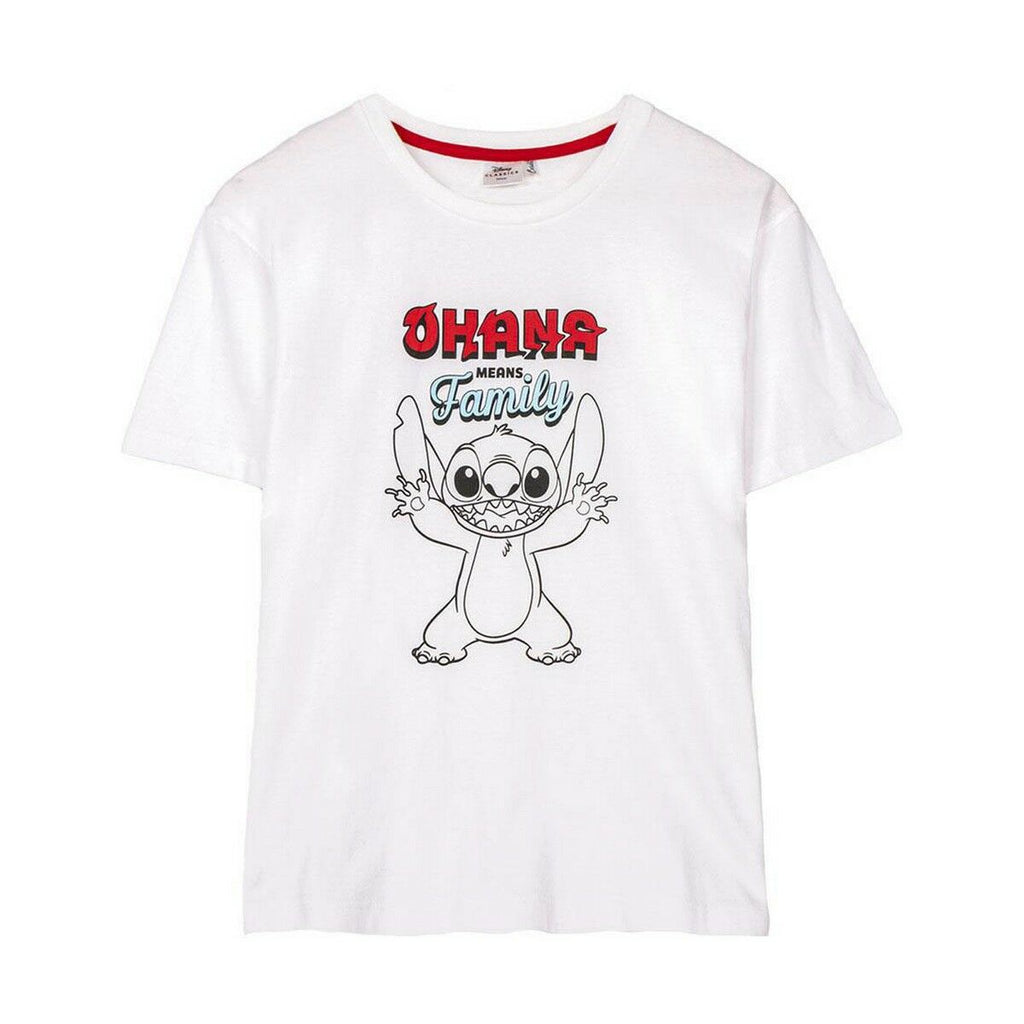 Women’s Short Sleeve T-Shirt Stitch White-0