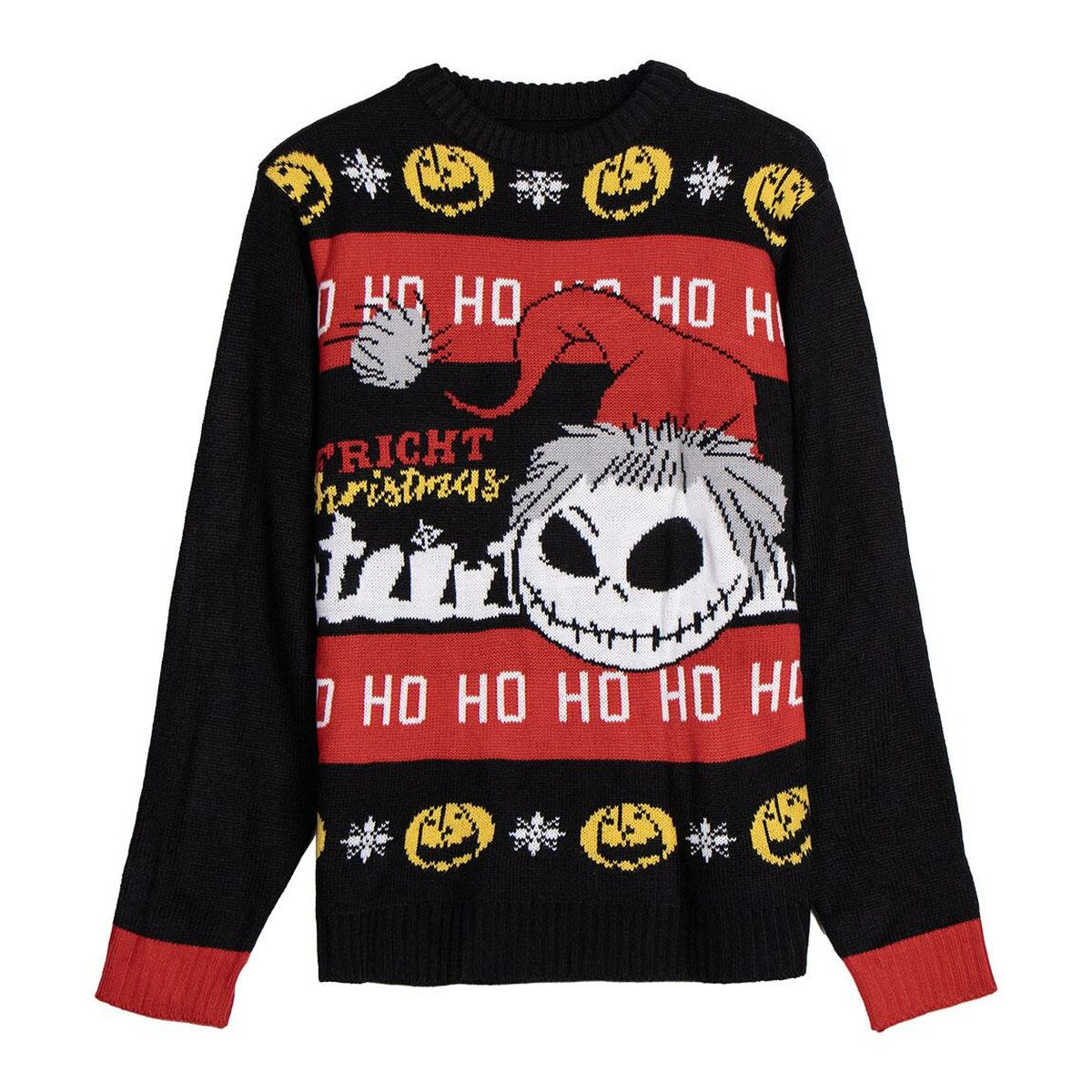 Women’s Jumper The Nightmare Before Christmas Red Black-0