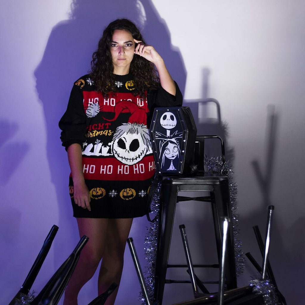 Women’s Jumper The Nightmare Before Christmas Red Black-2