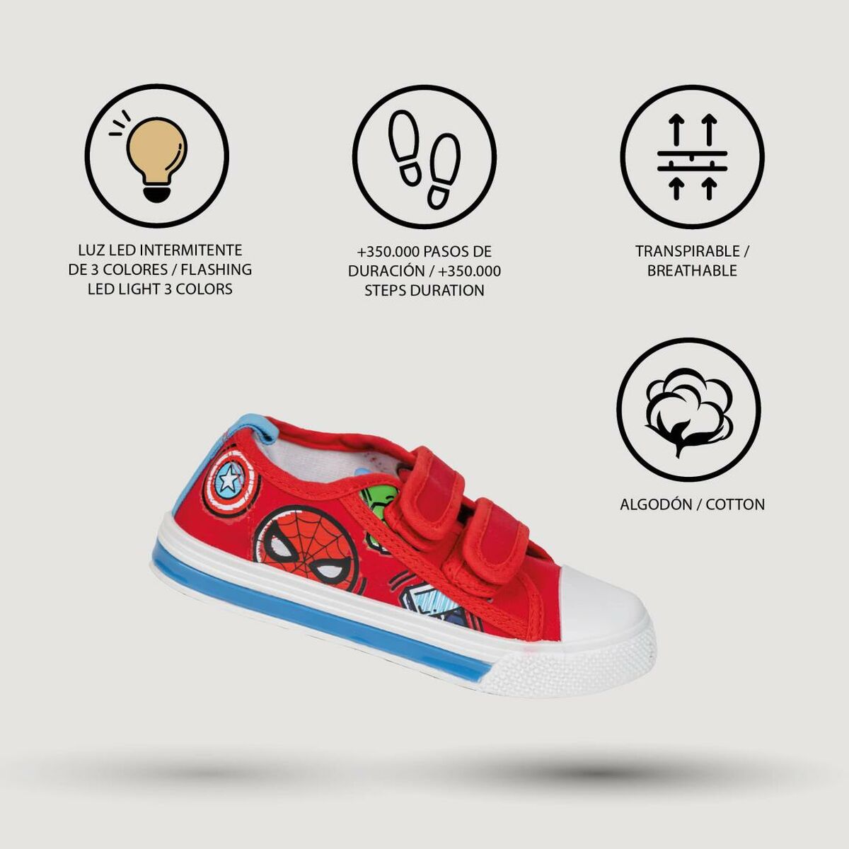 Children’s Casual Trainers The Avengers Red-3