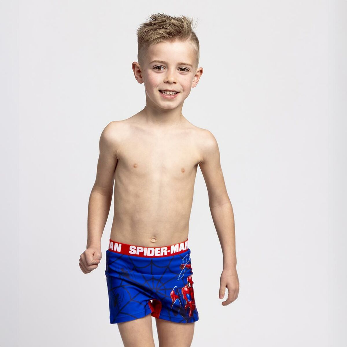 Boys Swim Shorts Spider-Man Red-4