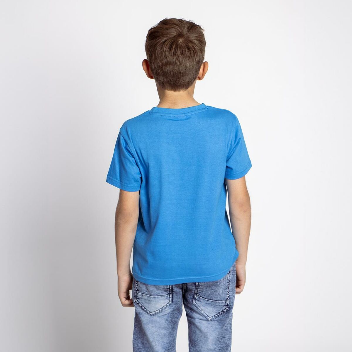 Child's Short Sleeve T-Shirt The Avengers Blue-1