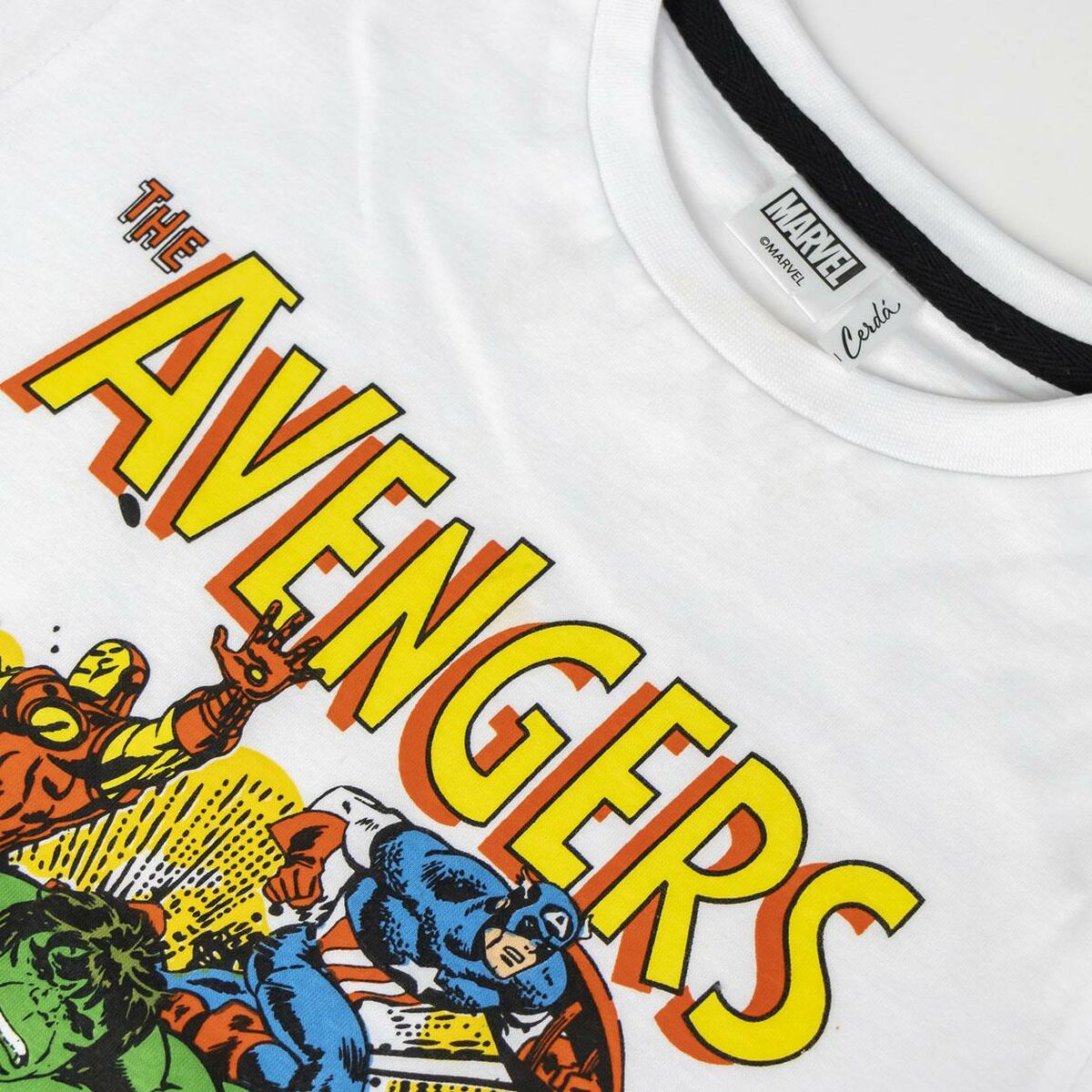 Child's Short Sleeve T-Shirt Marvel White-5