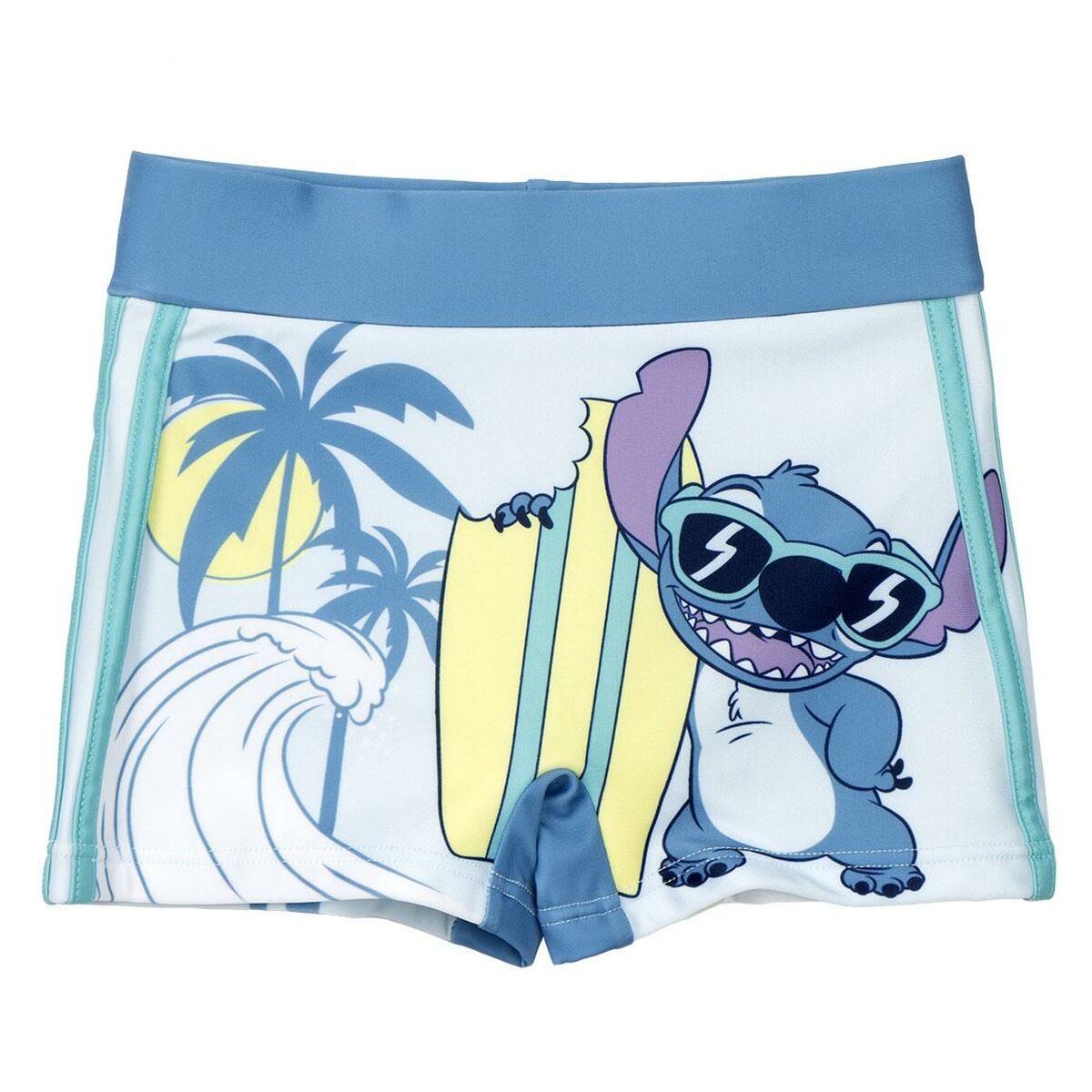 Boys Swim Shorts Stitch Blue-0