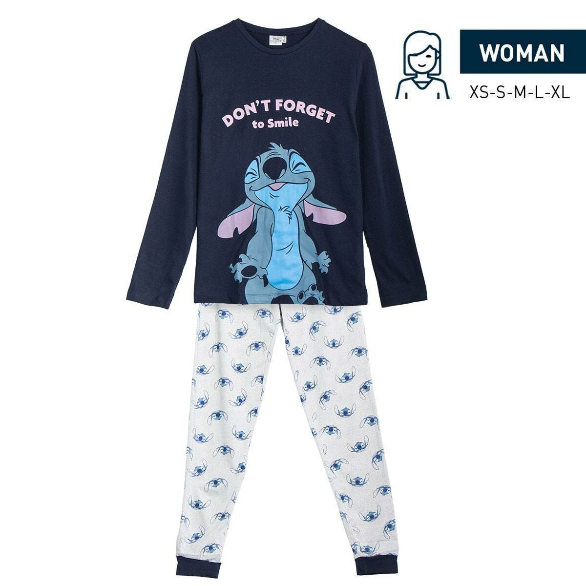 Pyjama Stitch Blue (Adults)-0