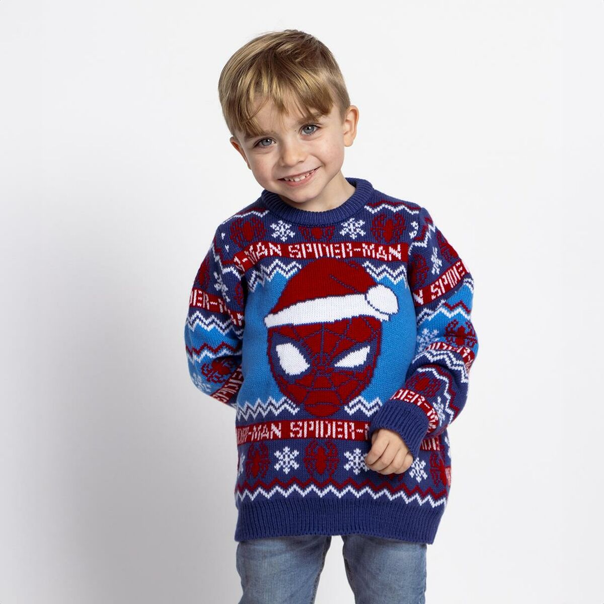 Unisex Jumper Spider-Man Blue-3