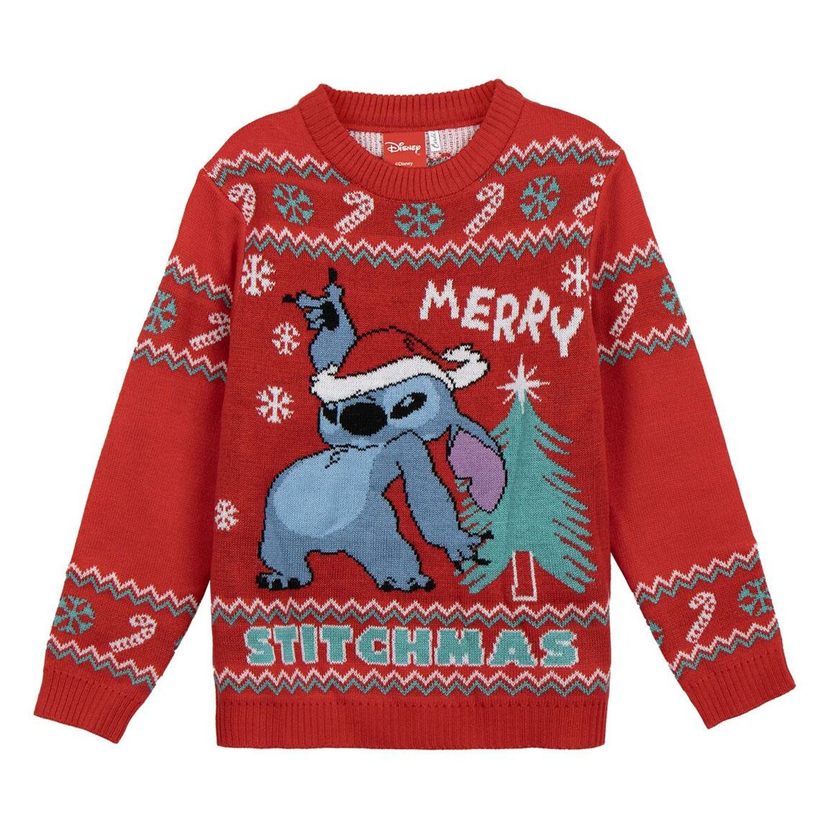 Unisex Jumper Stitch Red-0