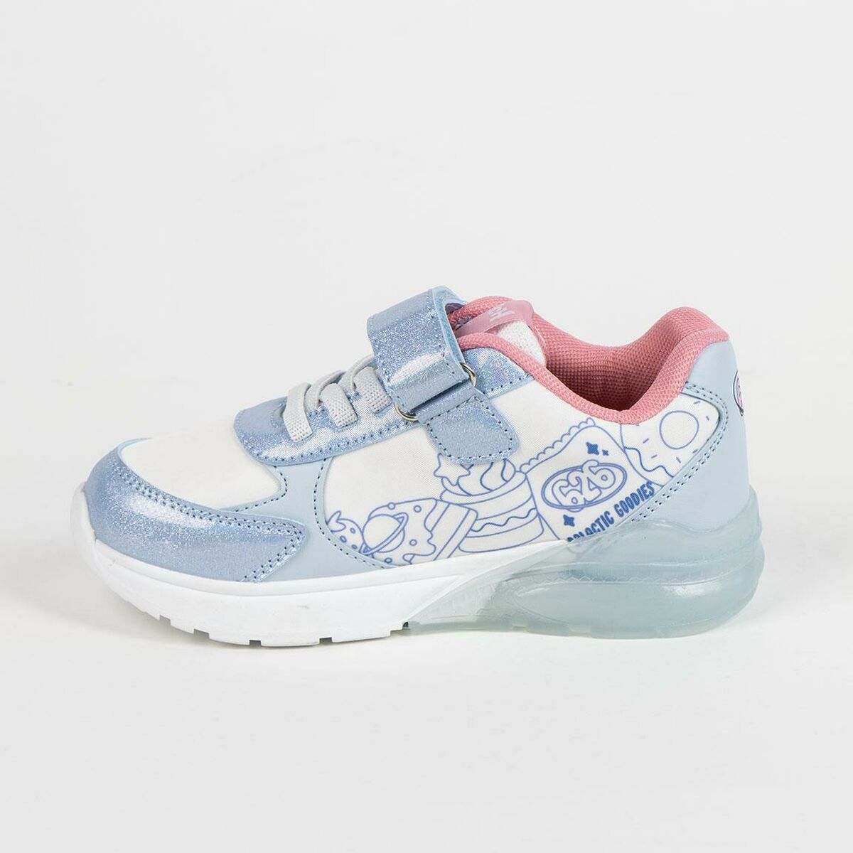 Casual Trainers Stitch Light Blue 27-4