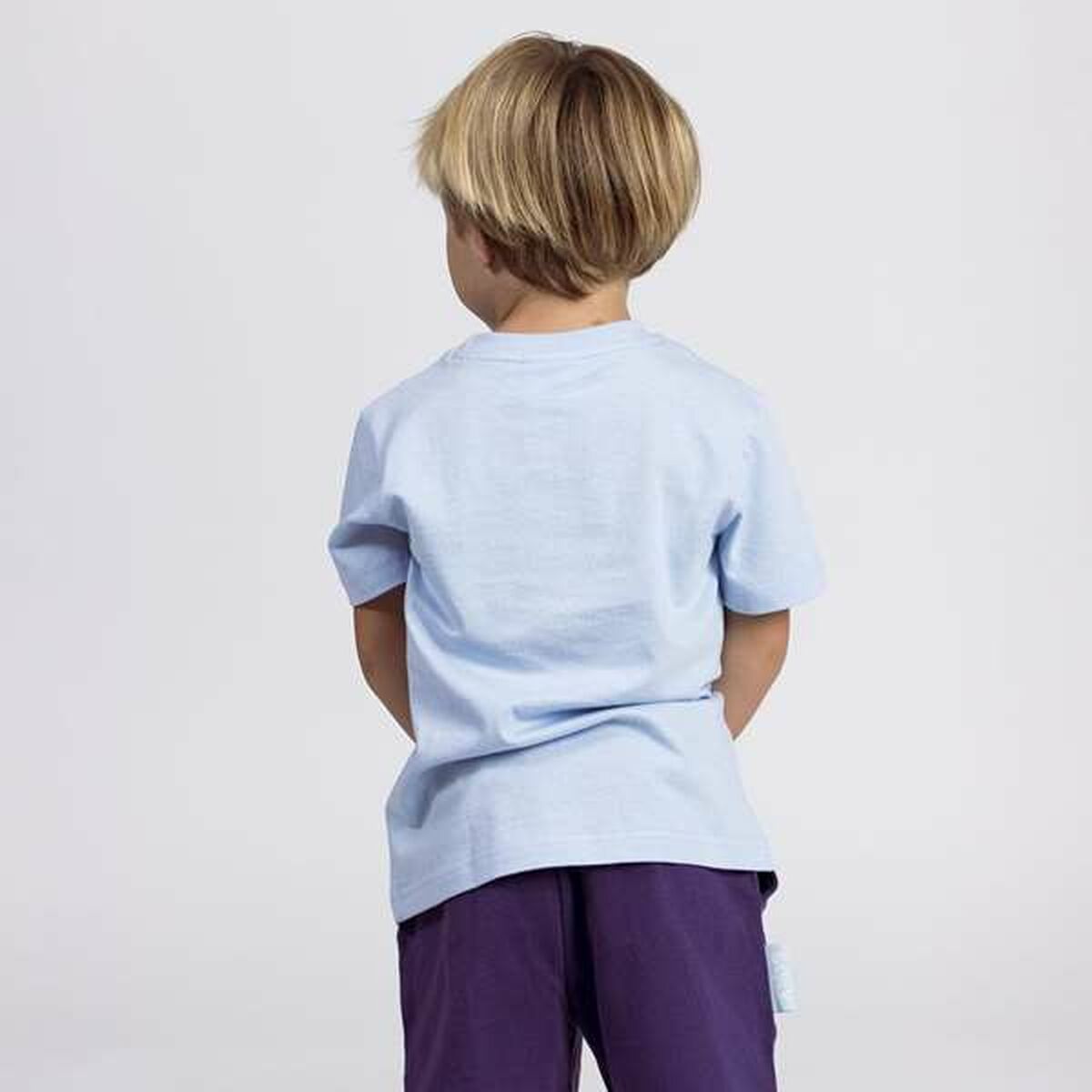 Child's Short Sleeve T-Shirt Bluey Light Blue-1