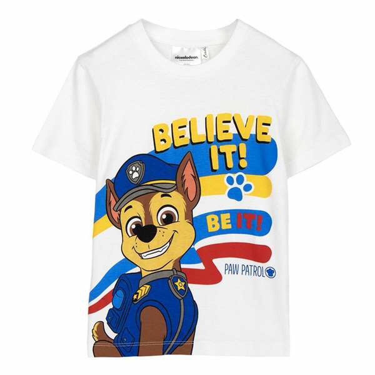 Children’s Short Sleeve T-Shirt The Paw Patrol White-0