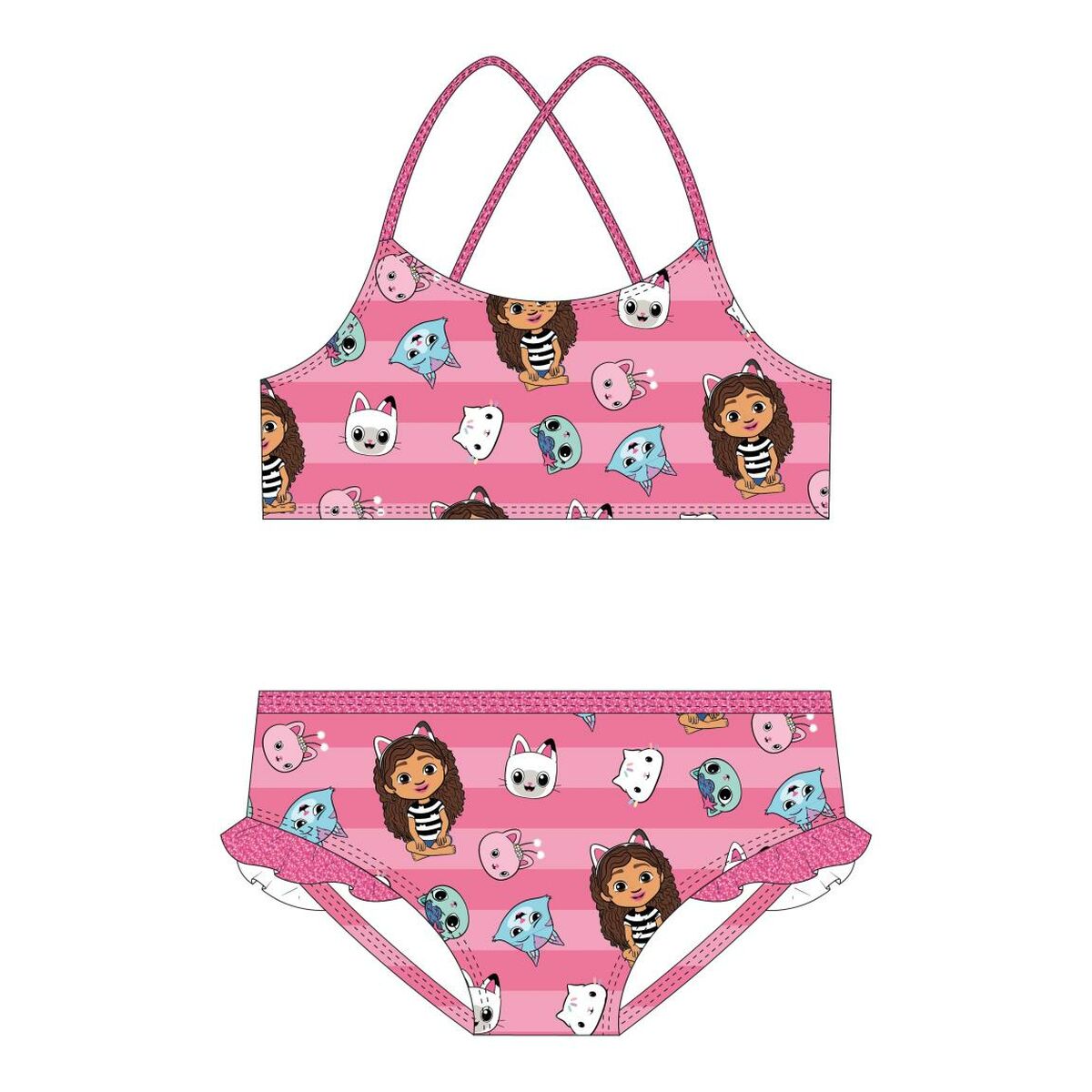 Bikini Gabby's Dollhouse Pink-0