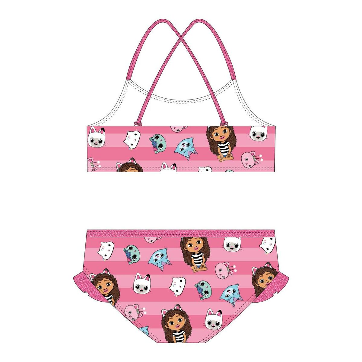 Bikini Gabby's Dollhouse Pink-3
