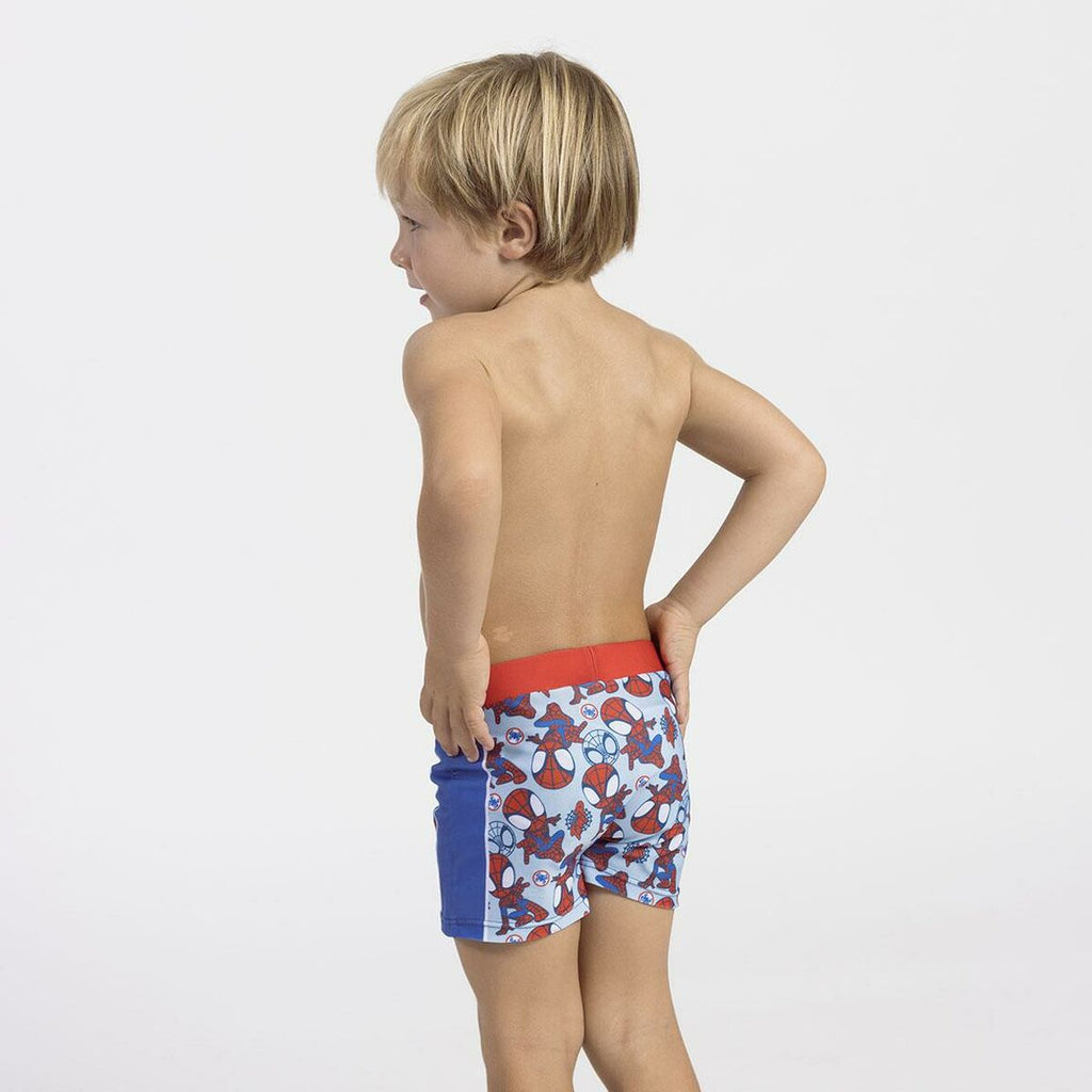 Boys Swim Shorts Spidey Blue-2