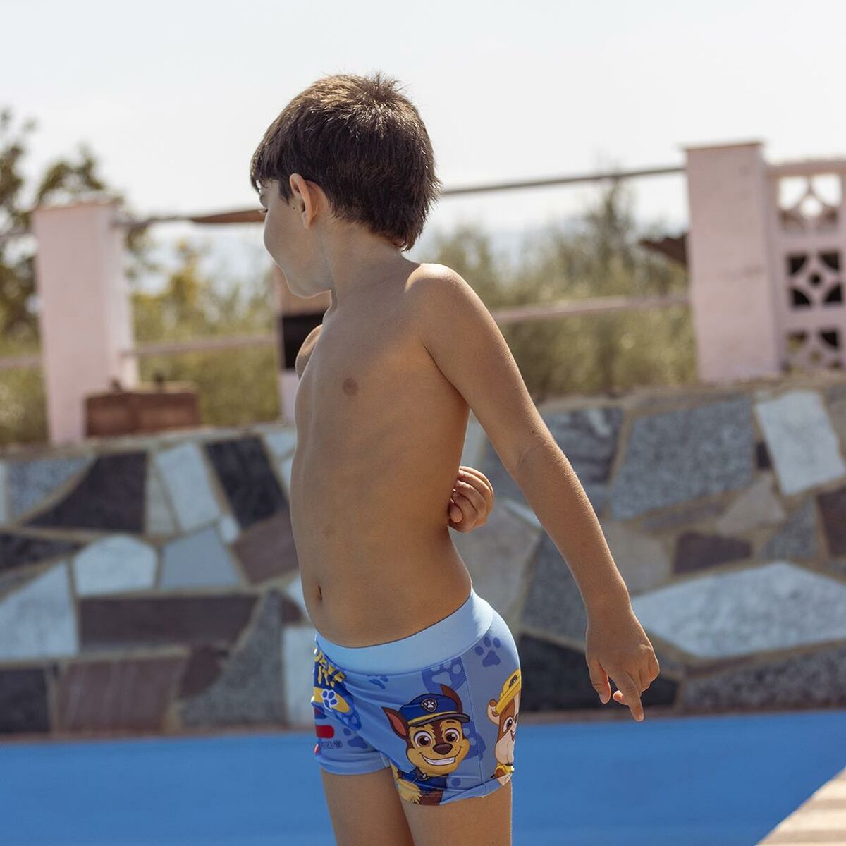 Boys Swim Shorts The Paw Patrol Blue-5