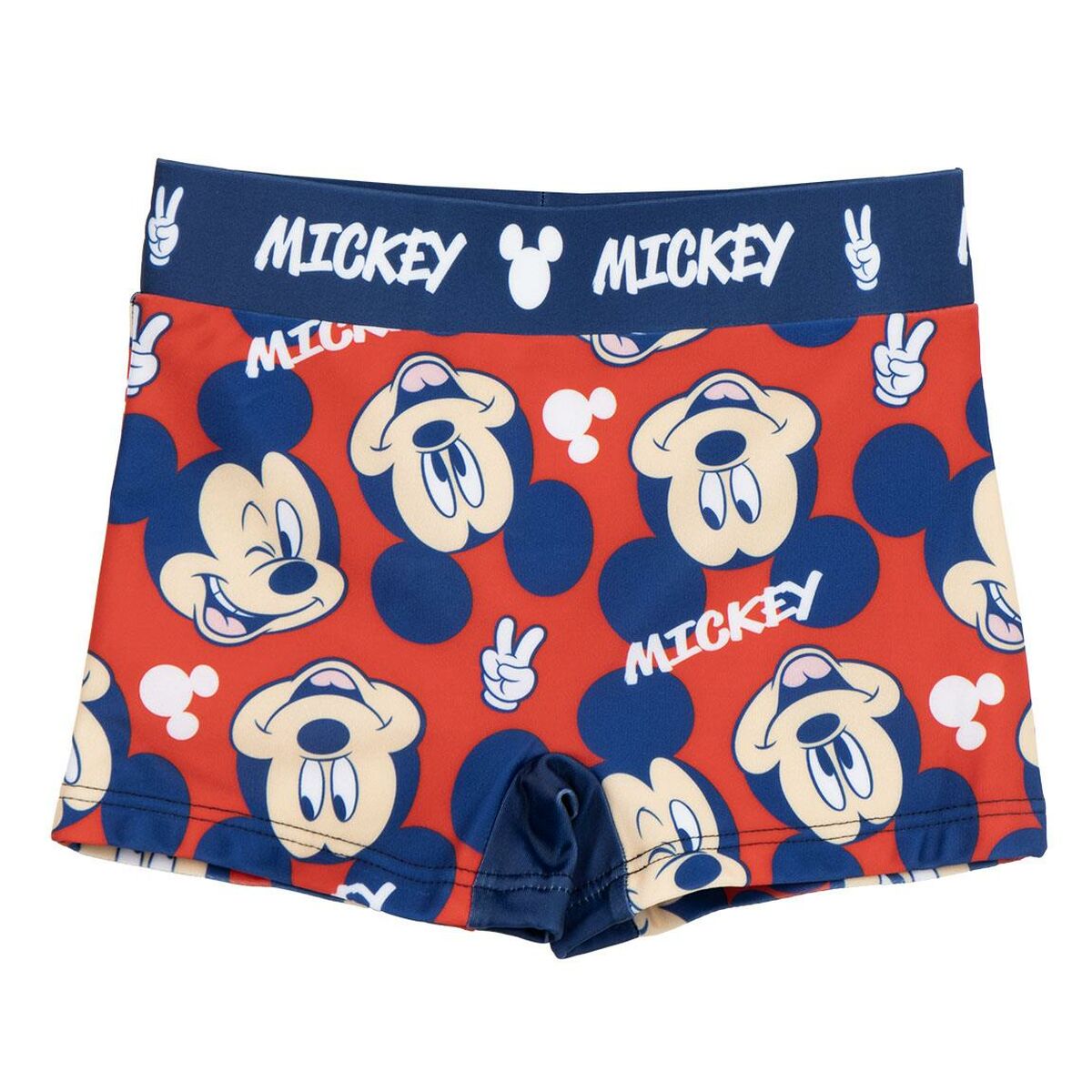 Boys Swim Shorts Mickey Mouse Red-0
