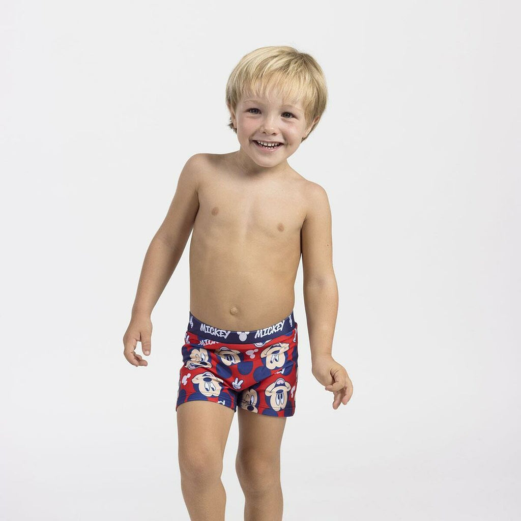 Boys Swim Shorts Mickey Mouse Red-2