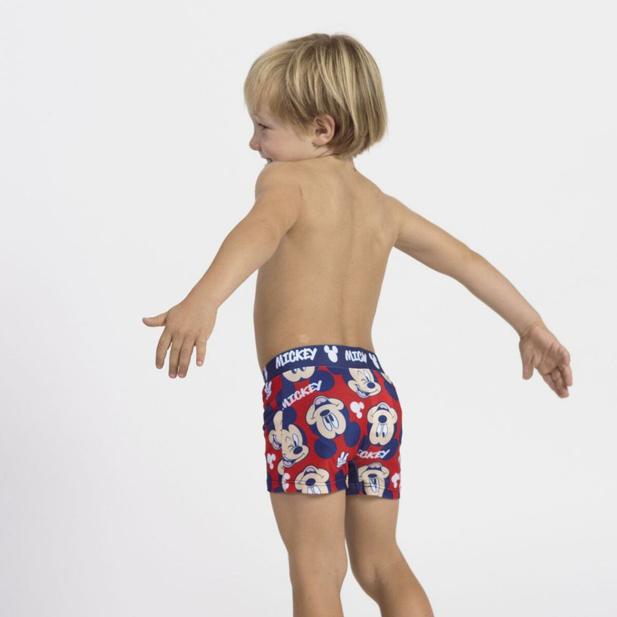 Boys Swim Shorts Mickey Mouse Red-1