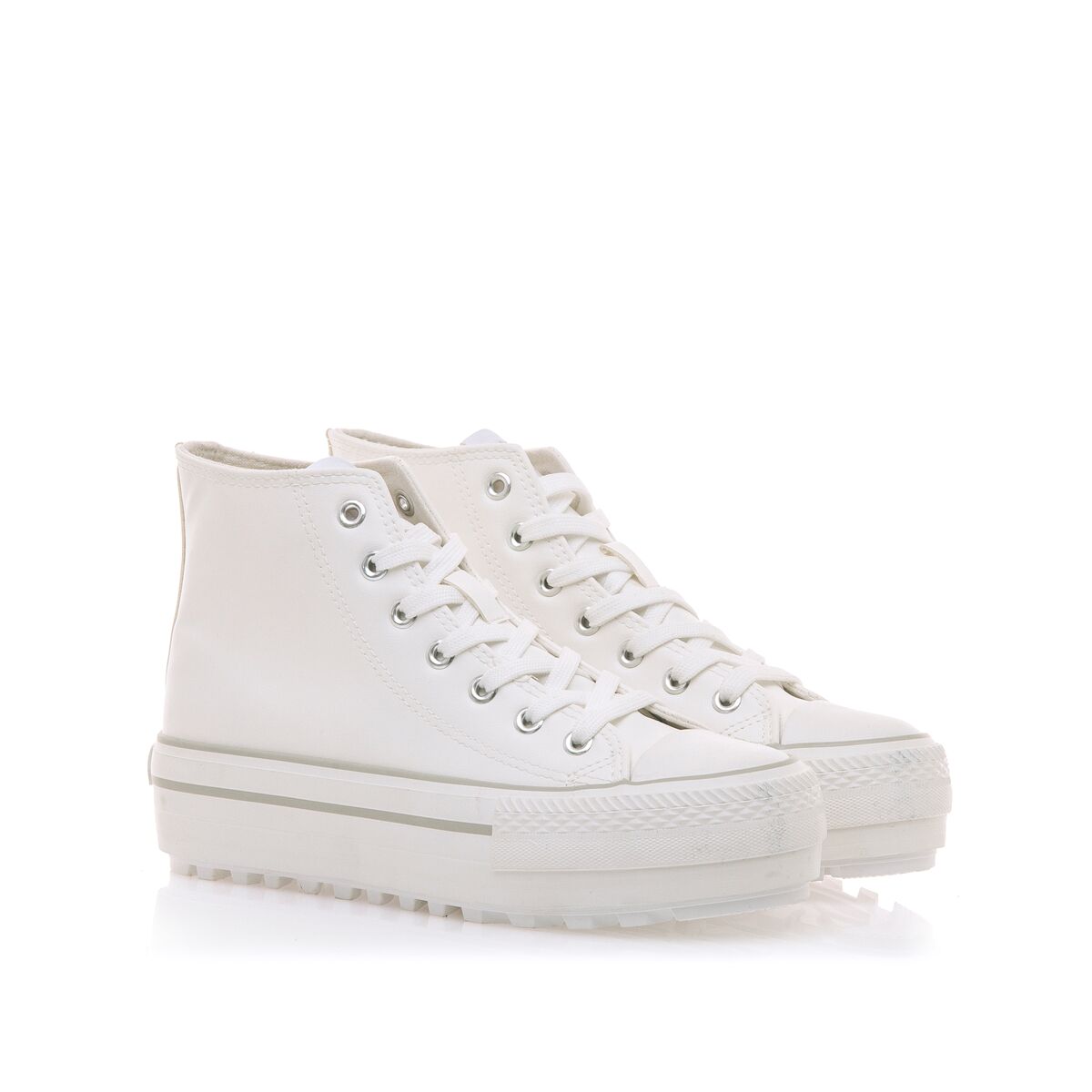 Children’s Casual Trainers Mustang Action Pu White 60424 C19667 White-2