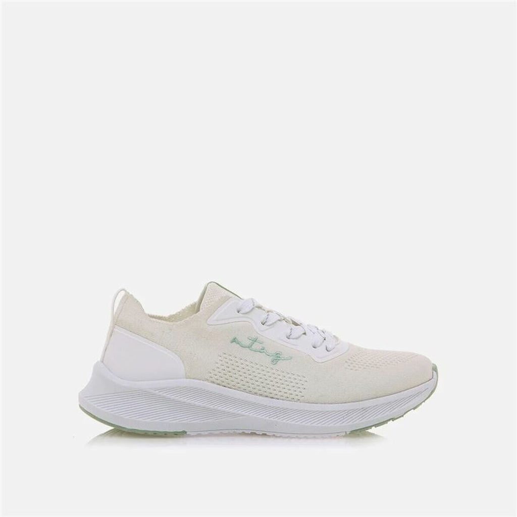 Women's casual trainers Mustang Somo White Beige-0