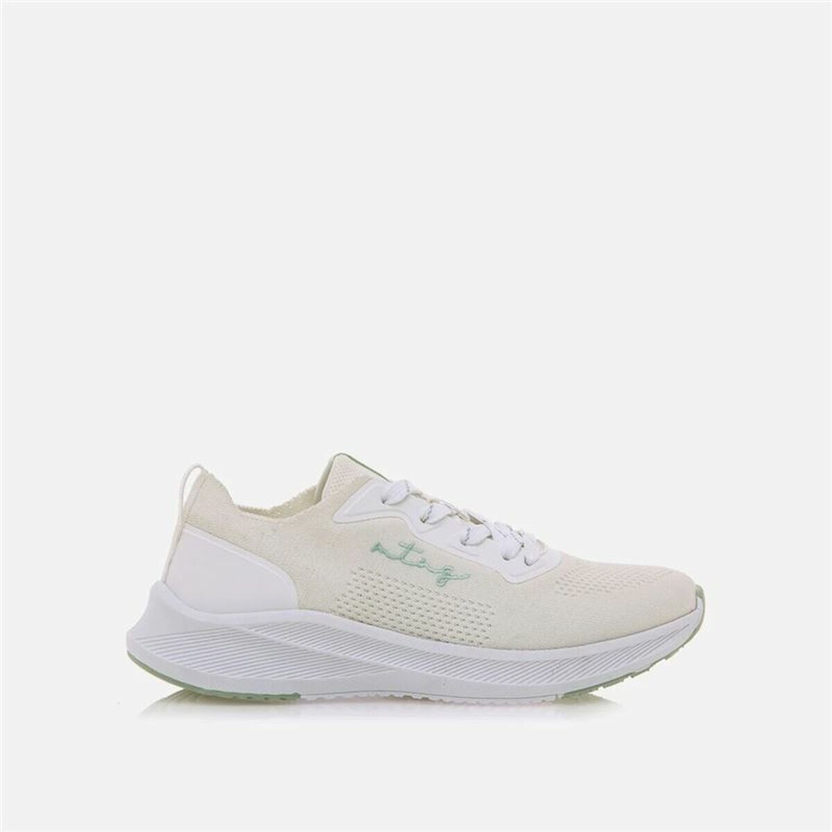Women's casual trainers Mustang Somo White Beige-0