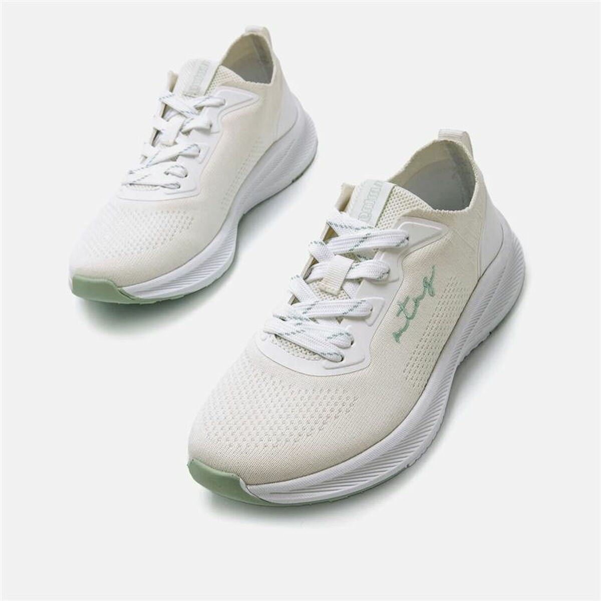 Women's casual trainers Mustang Somo White Beige-7