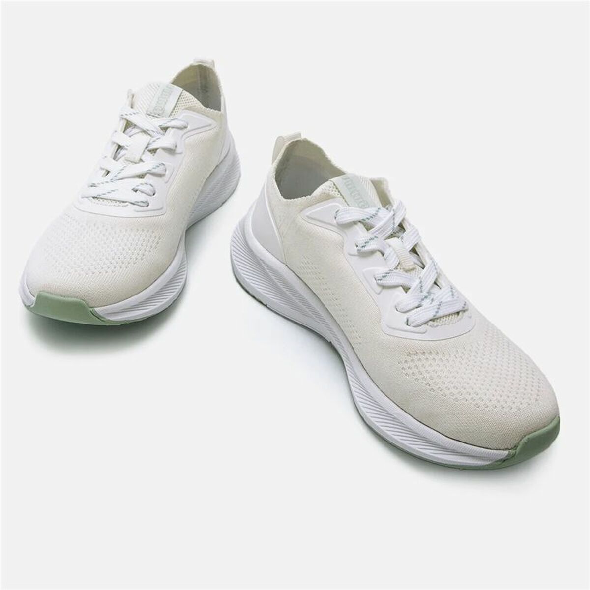 Women's casual trainers Mustang Somo White Beige-5