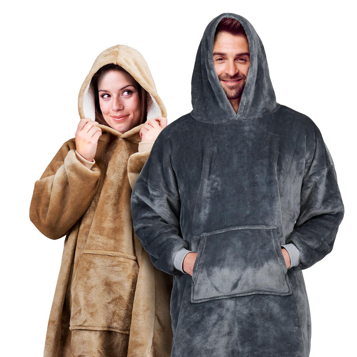 Blanket with Sleeves Hoodie One size-0