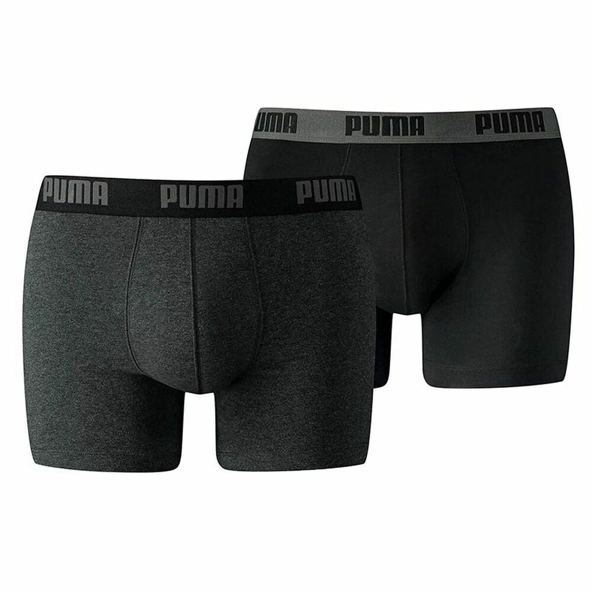 Boxer Puma Basic Black/Grey (2 uds)-0