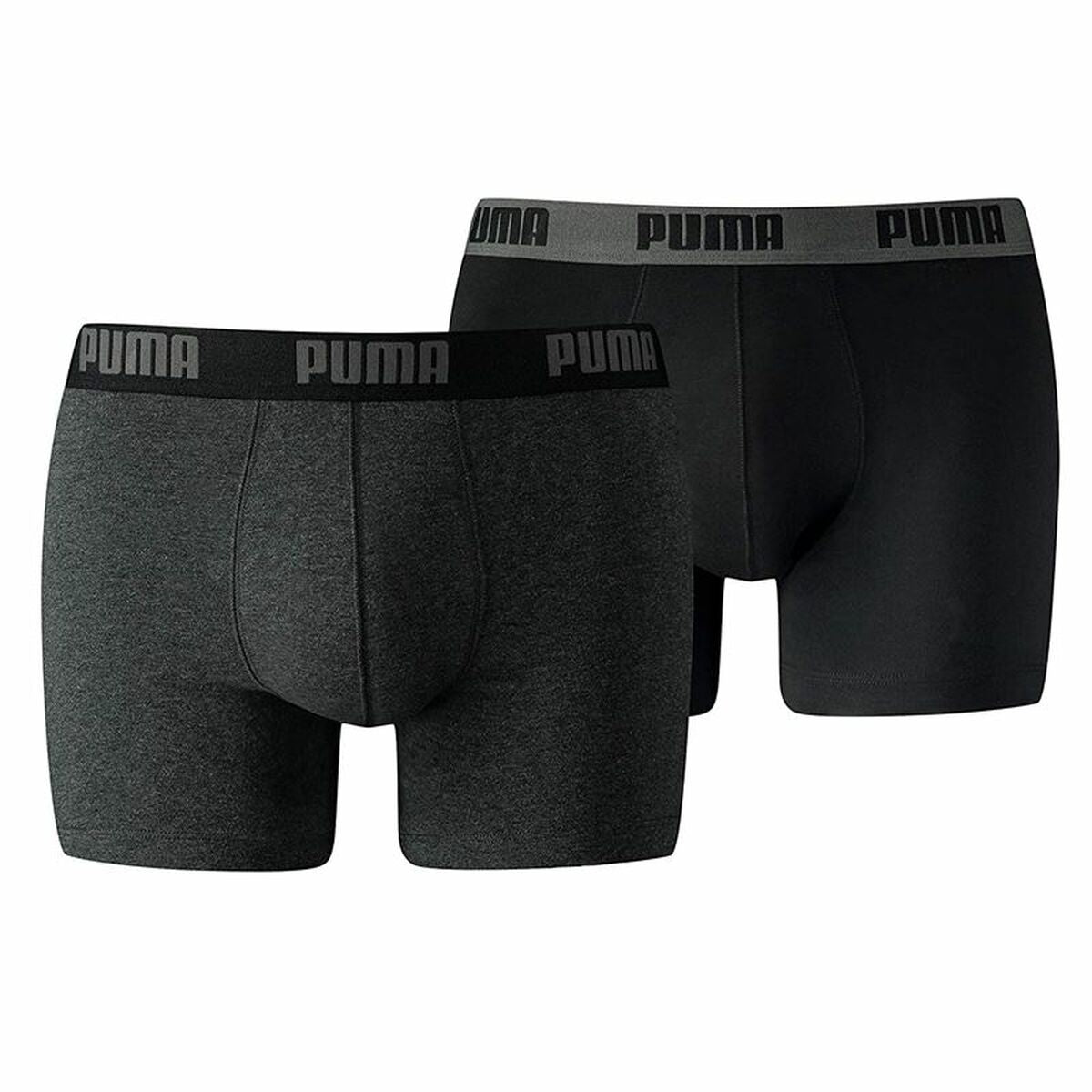 Pack of Underpants Puma Basic Grey Boxer 2 Pieces-0