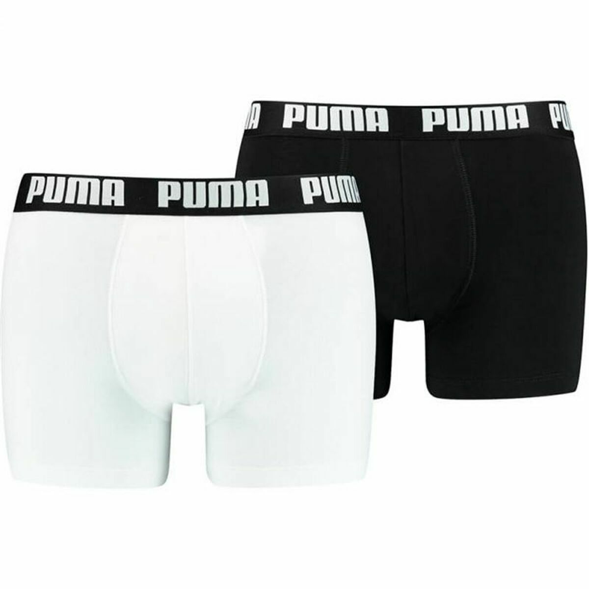 Men's Boxer Shorts Puma Basic Black White-0