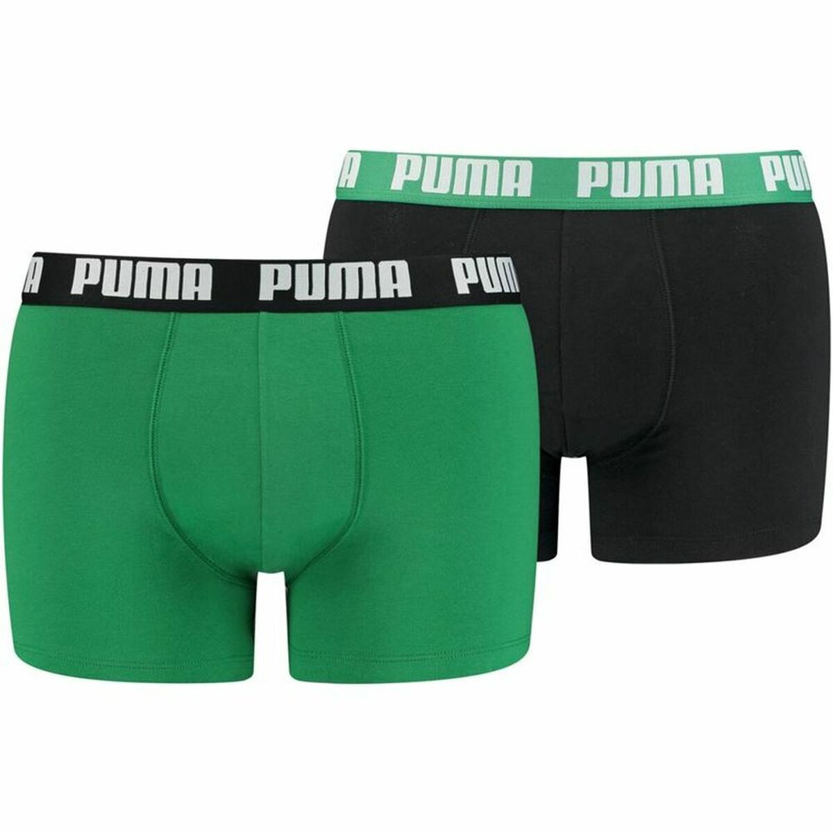 Men's Boxer Shorts Puma Basic Green (2 uds)-0