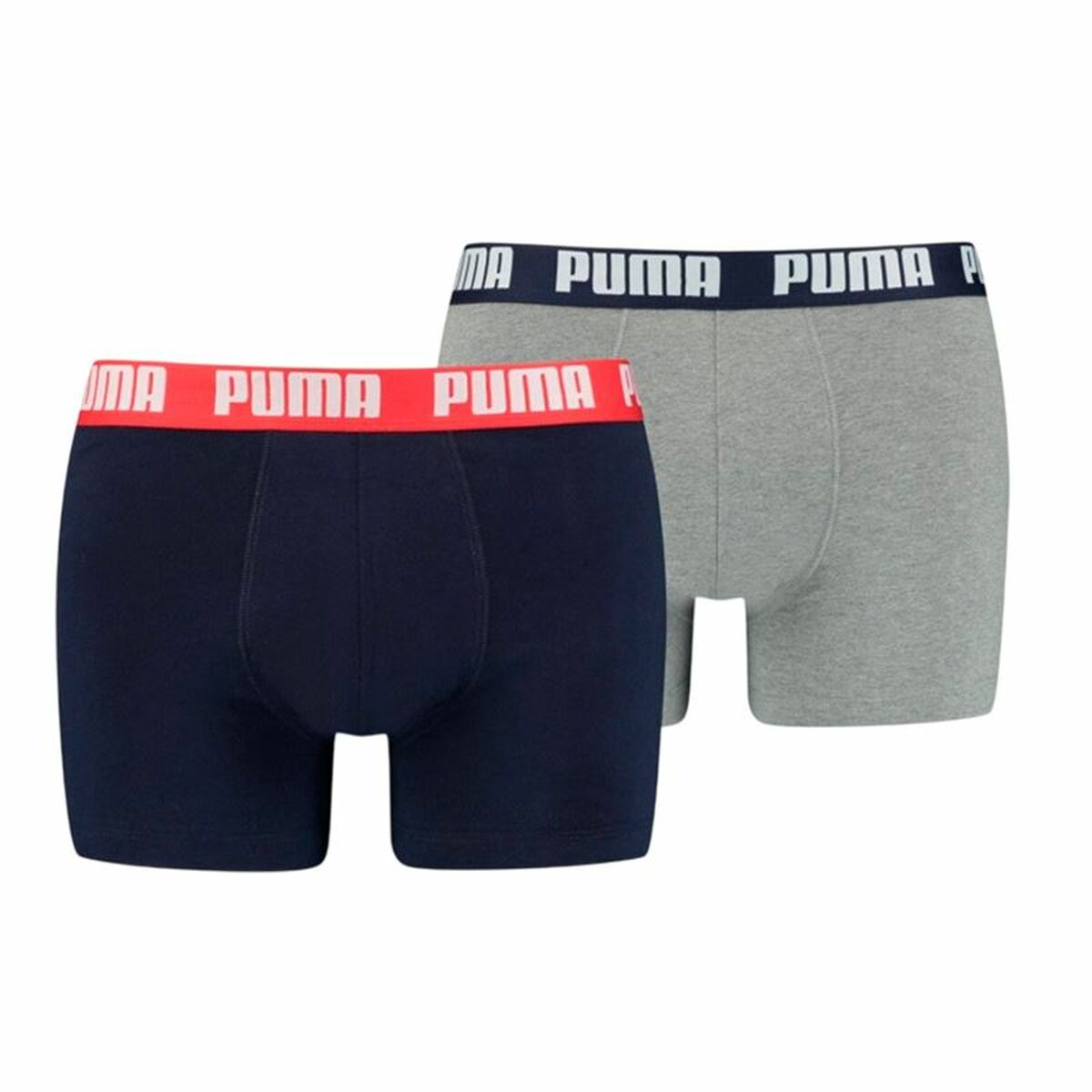 Pack of Underpants Puma Basic Grey Boxer 2 Pieces-0