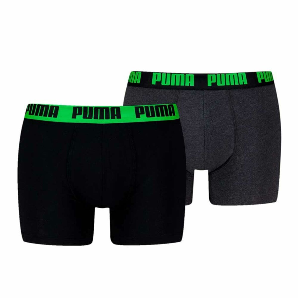 Men's Boxer Shorts Puma EVERRYDAY BASIC 701226387 018 2 Units Green Black-2