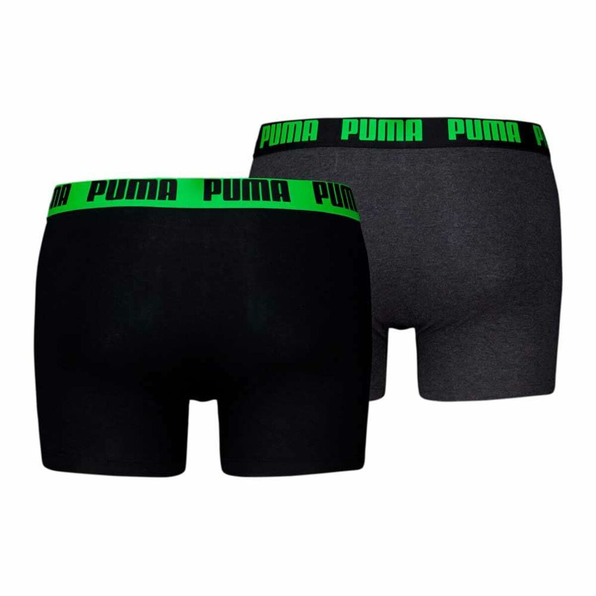 Men's Boxer Shorts Puma EVERRYDAY BASIC 701226387 018 2 Units Green Black-1