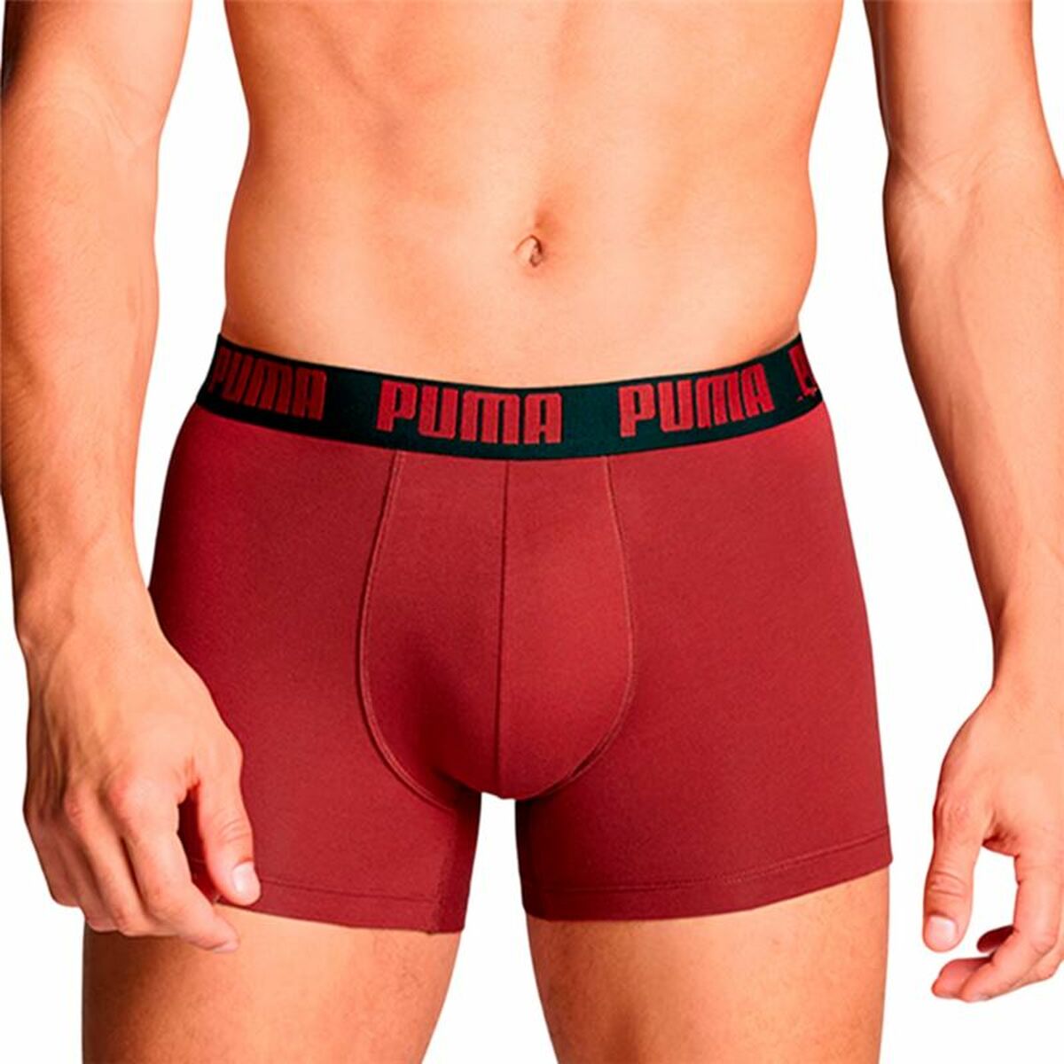 Men's Boxer Shorts Puma burgundy  Red-0