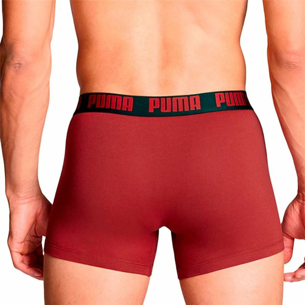Men's Boxer Shorts Puma burgundy  Red-1