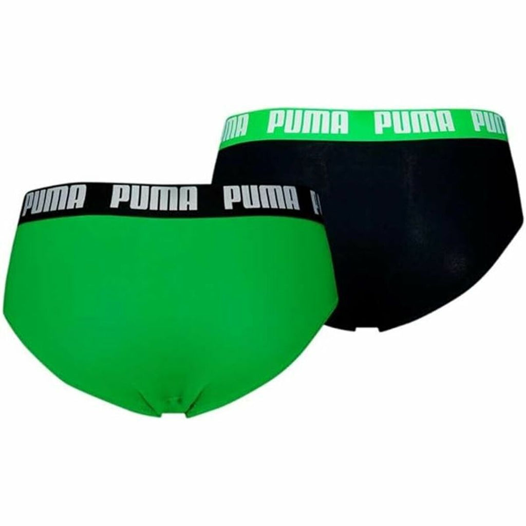 Slips Puma Black Green-1