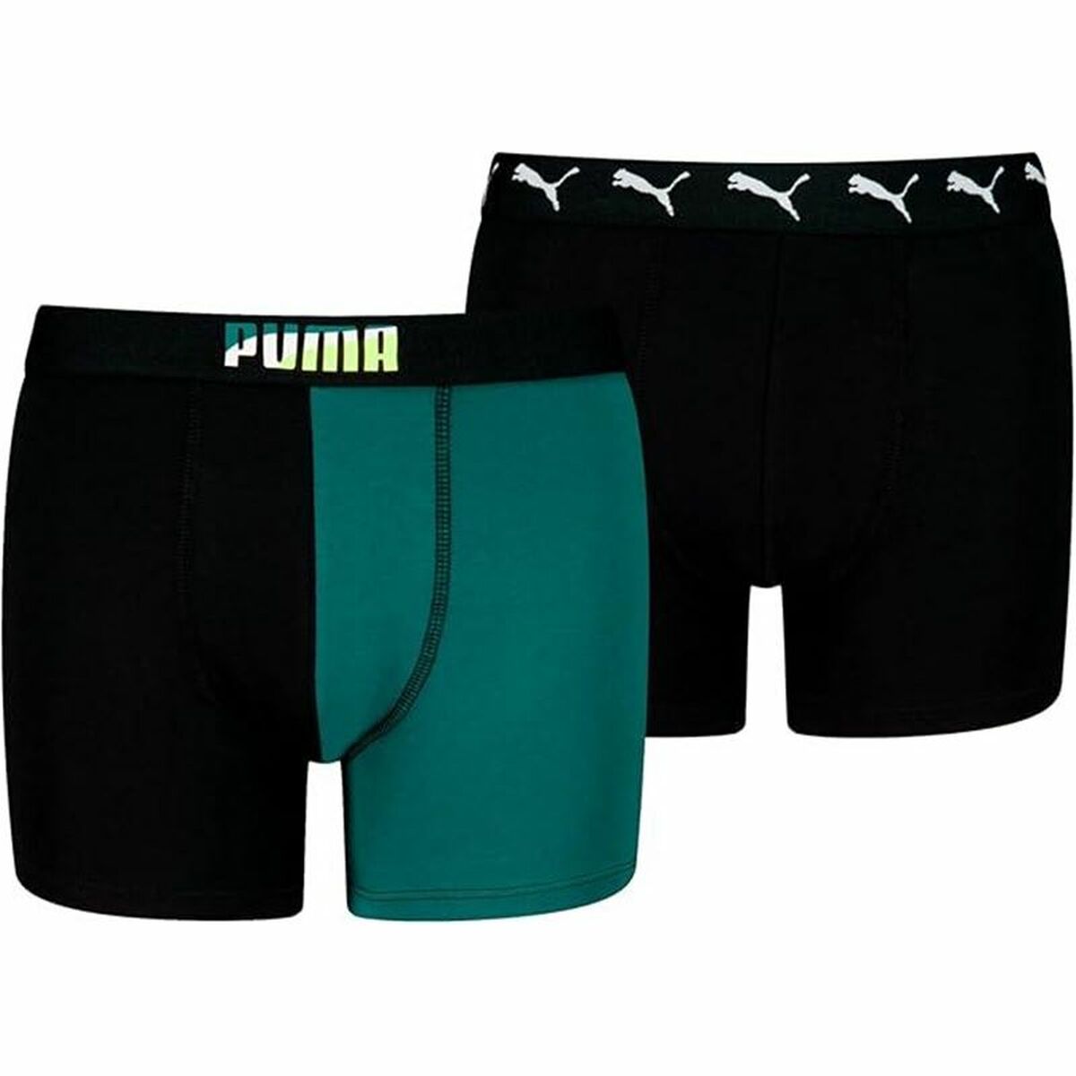 Men's Boxer Shorts Puma Black Green-0